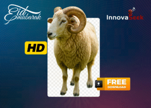 a ram with horns on a blue background