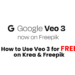 Veo 3 for FREE on Krea & Freepik